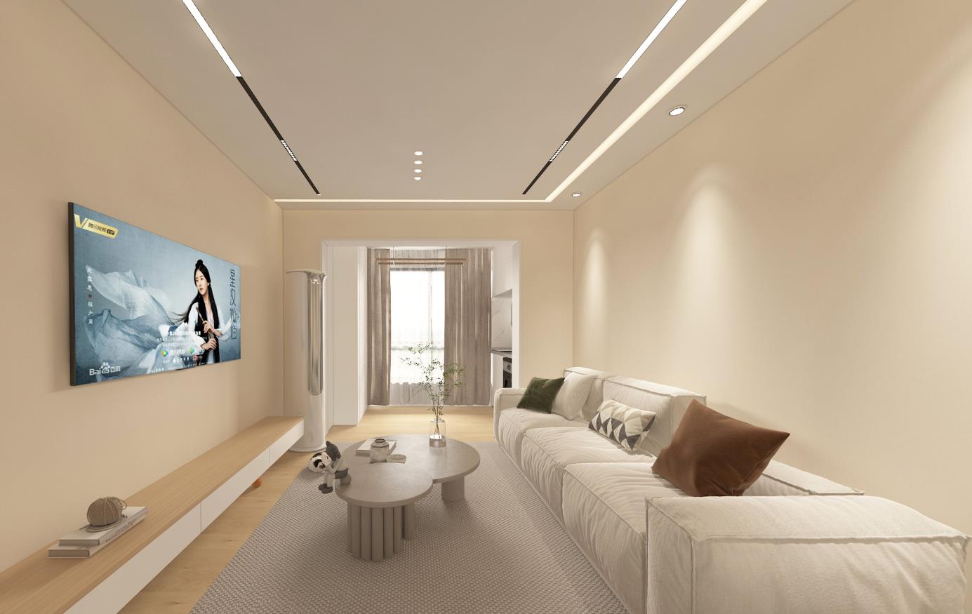 两室一厅小居室轻暖系